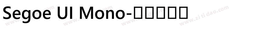 Segoe UI Mono字体转换